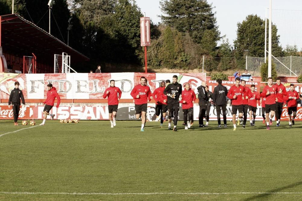 Entrenamiento del Sporting