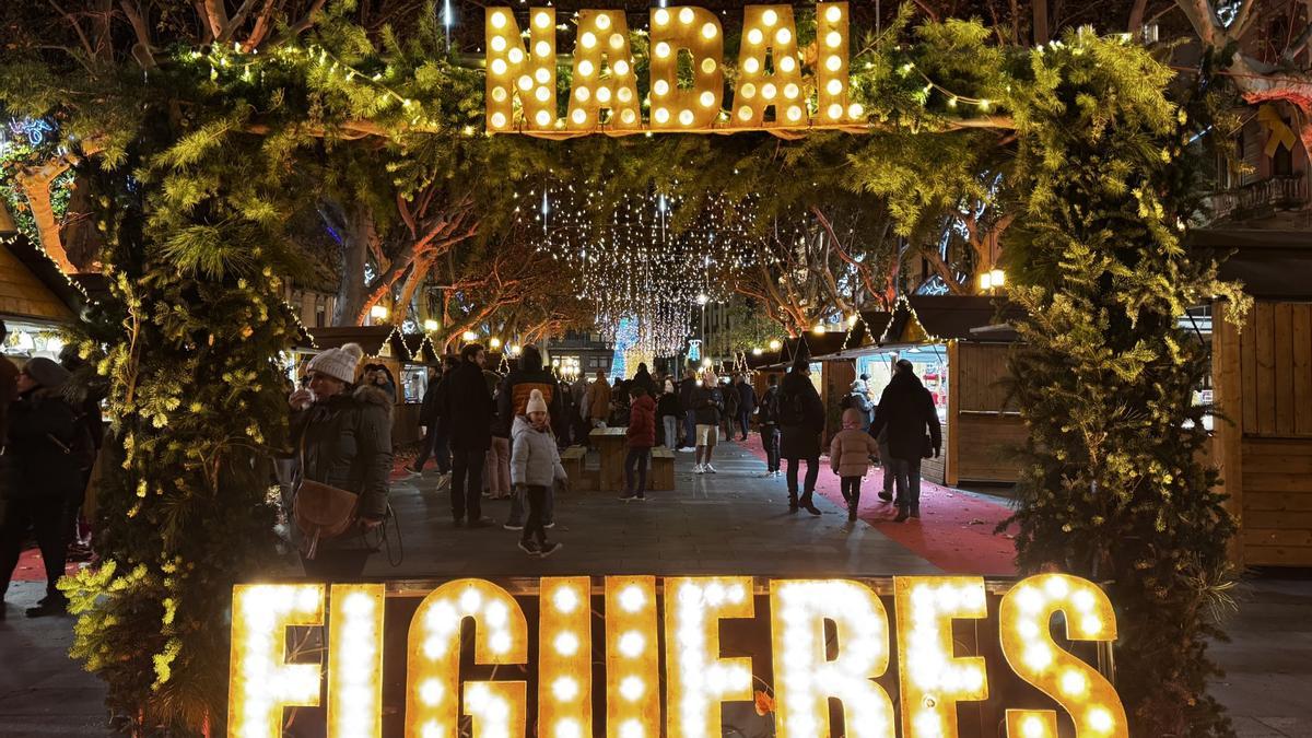 Mercat de Nadal a Figueres.