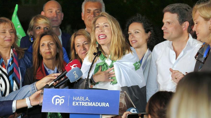 María Guardiola (PP): &quot;Me voy a presentar a la investidura, y yo sí para ser presidenta de Extremadura&quot;