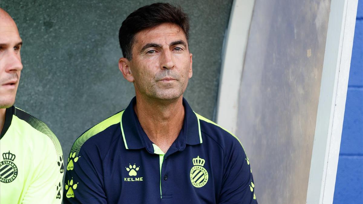 José Aurelio Gay, durante su etapa en el filia del RCD Espanyol