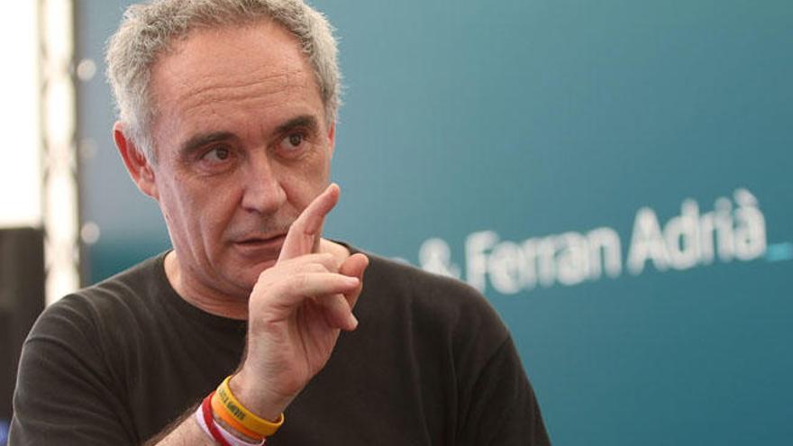 Ferran Adrià, durante la entrevista en Málaga.