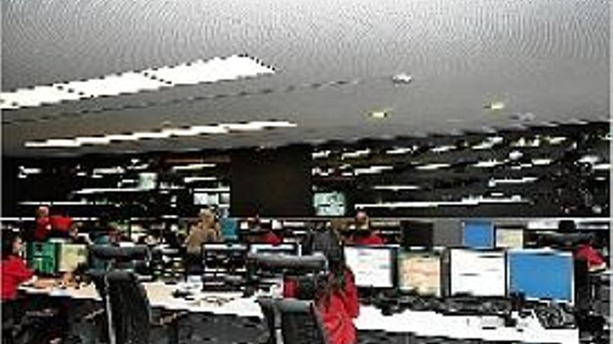 Sala de control de trànsit del centre de comandament integrat de Rubí