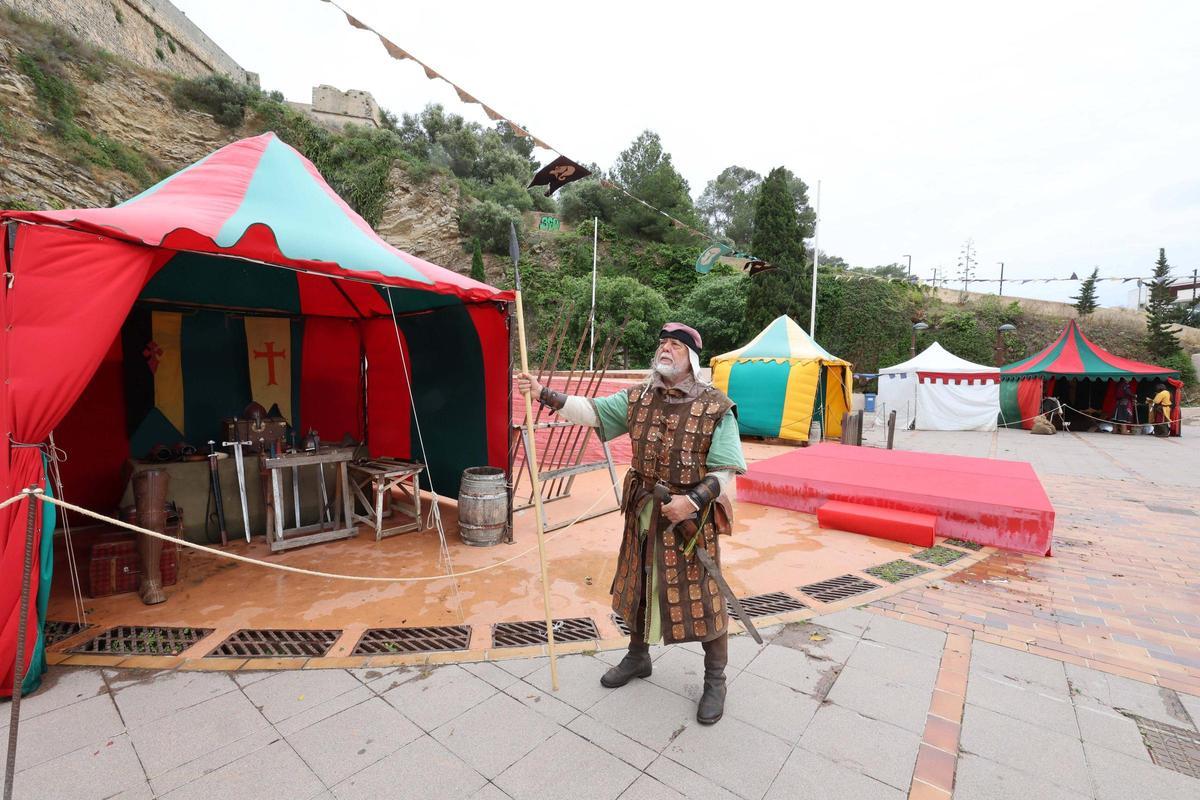 Lluvia y viento en la jornada del sábado en la Ibiza Medieval