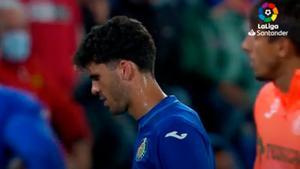 Aleñá dejó al Getafe con diez jugadores