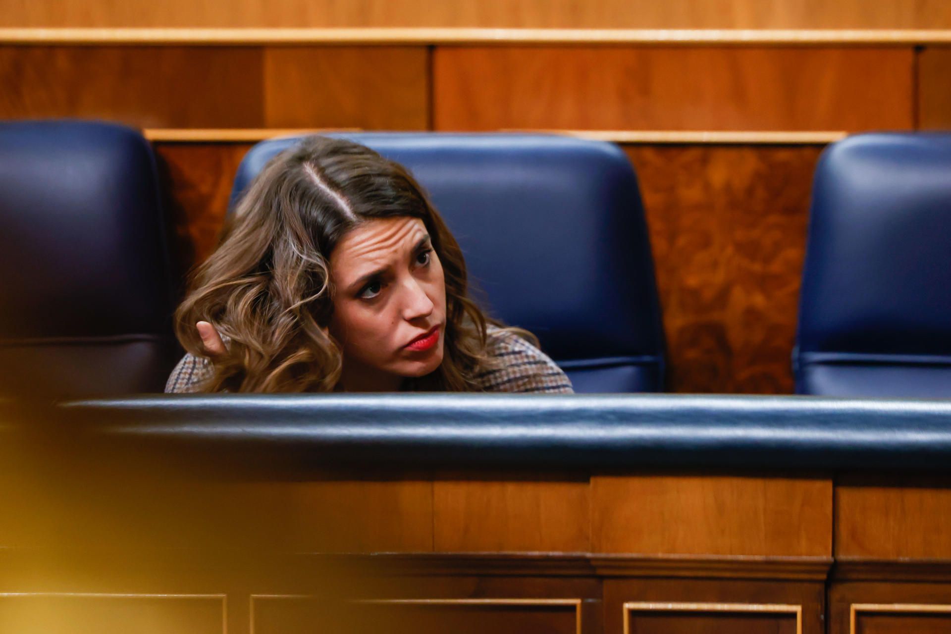 Irene Montero, en el Congreso de los Diputados. EFE