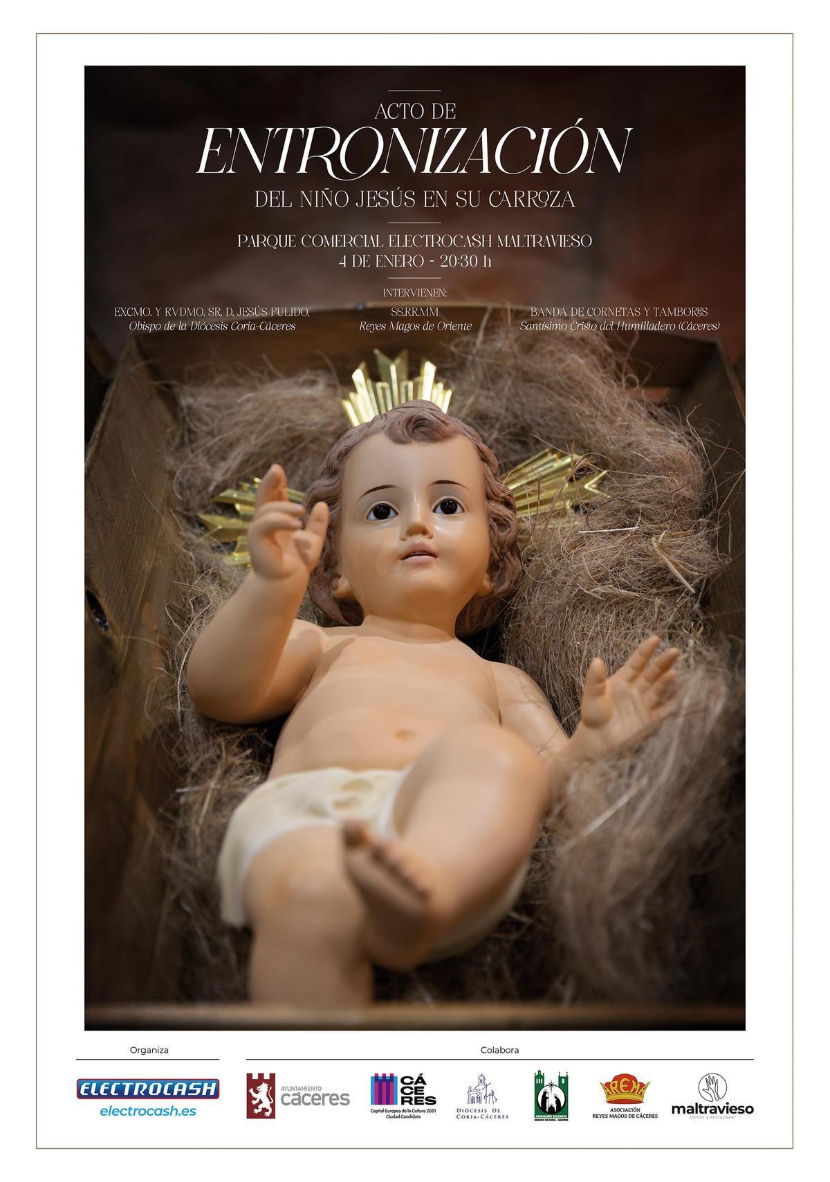Acto de entronización del Niño Jesús en su Carroza