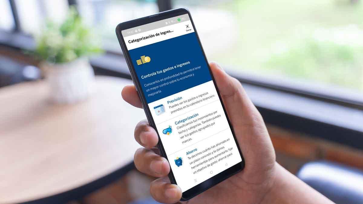 L aplcació mòbil de BBVA ofereix einesper enfortir la salut financera.