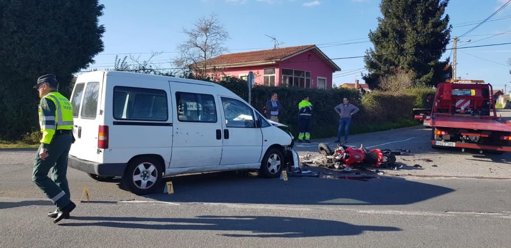 Accidente en Oviedo: Fallece un motorista en Santa Marina de Piedramuelle