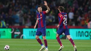 FC Barcelona - Valencia: El primer gol de Lewandowski