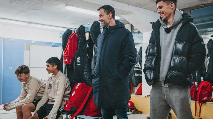 Gabri Veiga, en una reciente visita a A Madroa. // RCCELTA