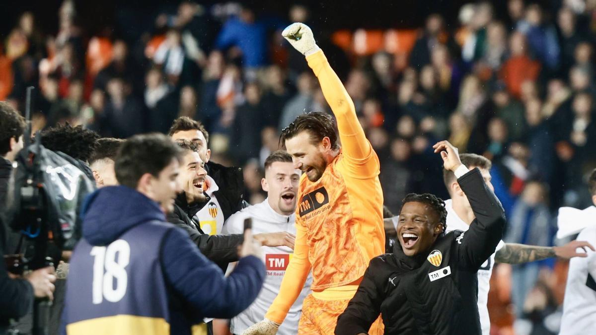 Valencia. Partido de liga Valencia CF vs Deportivo Alavés VLC SPD