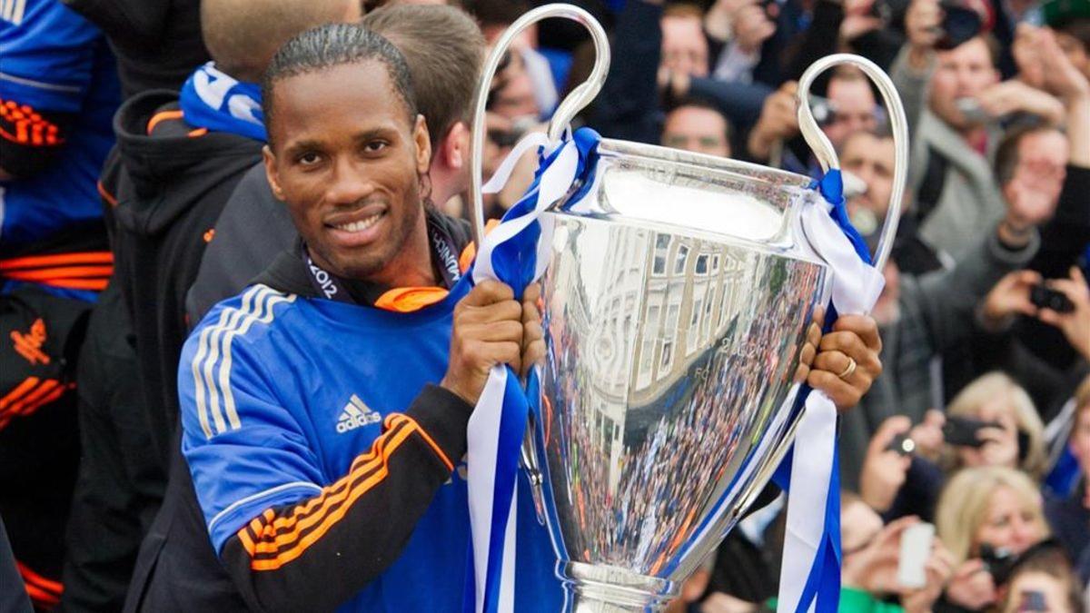 Didier Drogba conquistó la Copa de Europa con el Chelsea en 2012