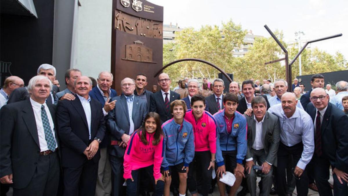 Los jugadores del Barça ya tienen su monumento