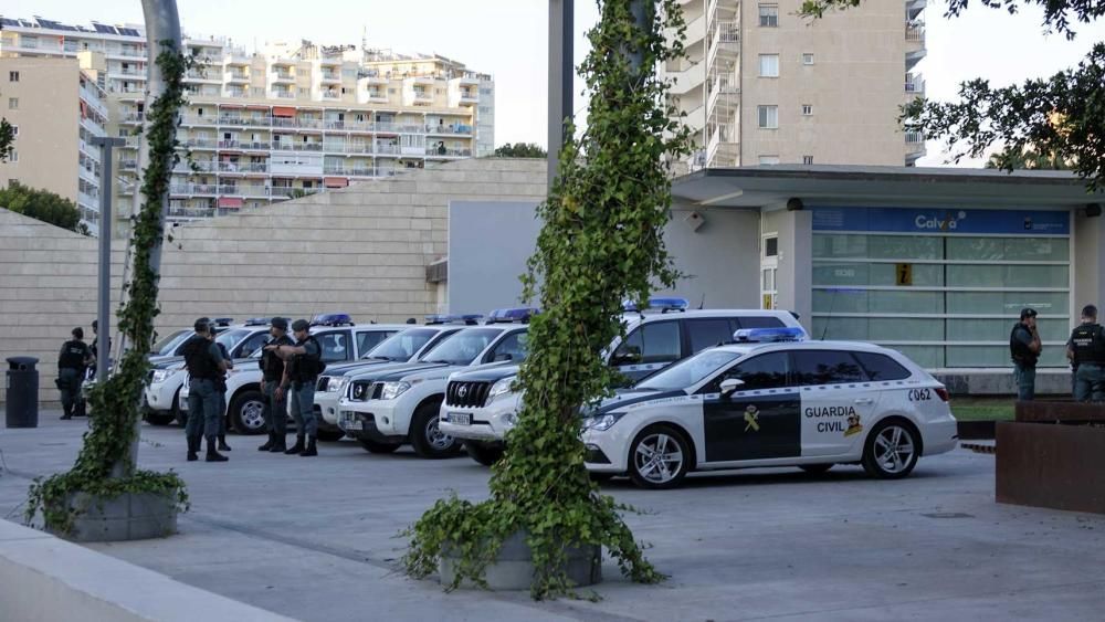 Despliegue policial en Magaluf por el partido Arsenal-Chelsea