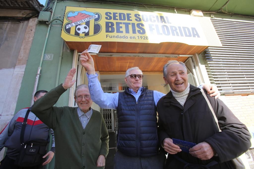 El Betis Florida, agraciado con parte de un cuarto premio de la Lotería de Navidad