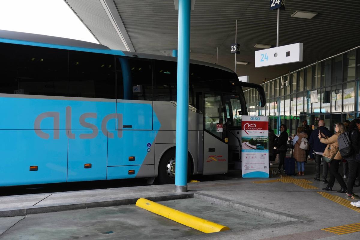 Una imagen de la estación de autobuses de Oviedo
