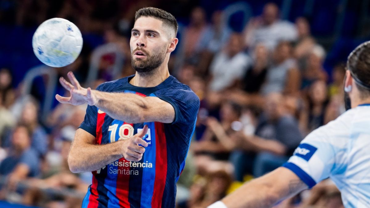 Blaz Janc regaló una cátedra de balonmano en el Palau