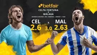 Celta Fortuna vs. Málaga CF: horario, TV, estadísticas, cuadro y pronósticos