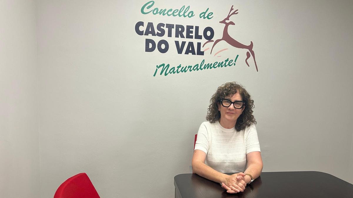 A nova alcaldesa de Castrelo do Val, Cristina Gómez.