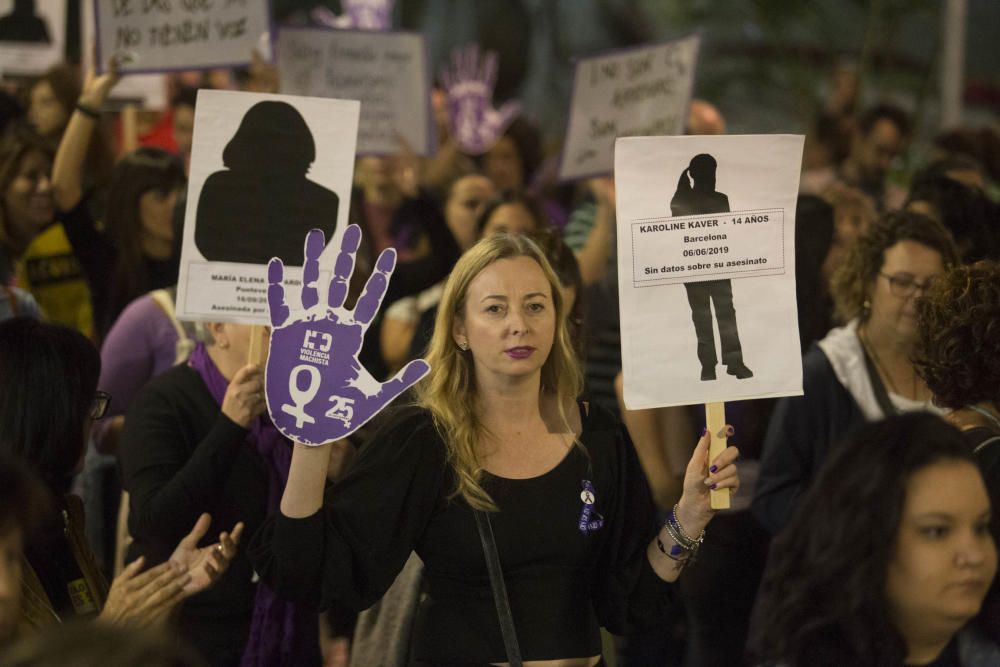 Manifestación contra la violencia machista