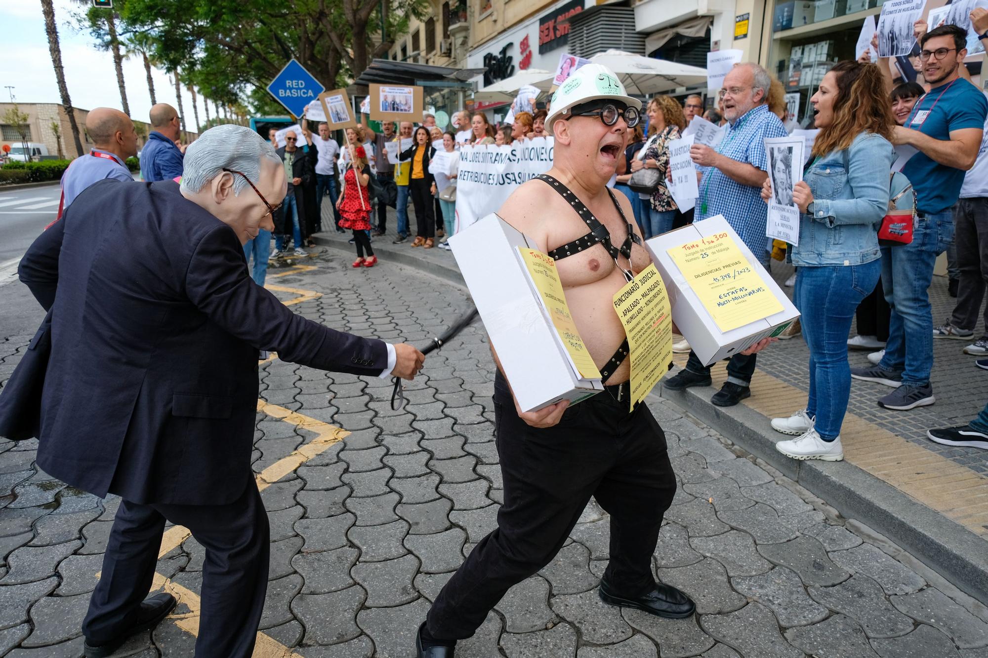 Manifestación del personal de justicia en Málaga, 9 de junio 2023