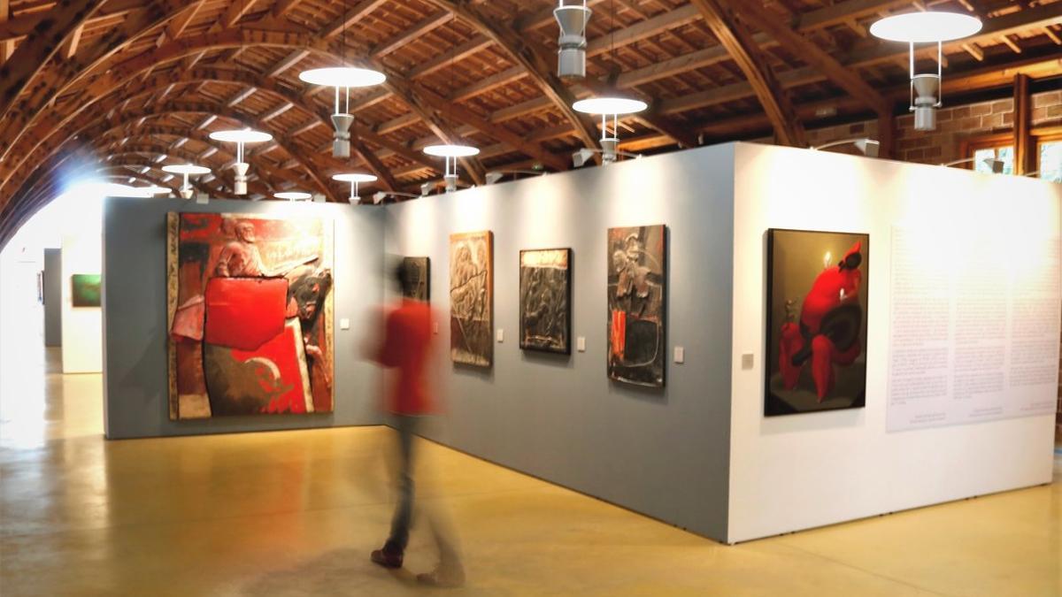 La exposición de la década de los 90 de la Colecció Bassat en la Nau Gaudí de Mataró, el 14 de febrero de 2020.