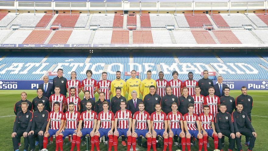 La foto oficial del equipo colchonero realizada esta semana.