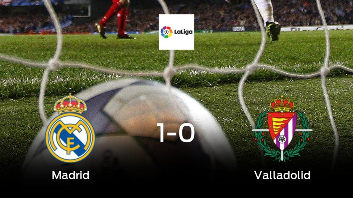 El Real Madrid suma tres puntos a su casillero tras ganar al Real Valladolid (1-0)