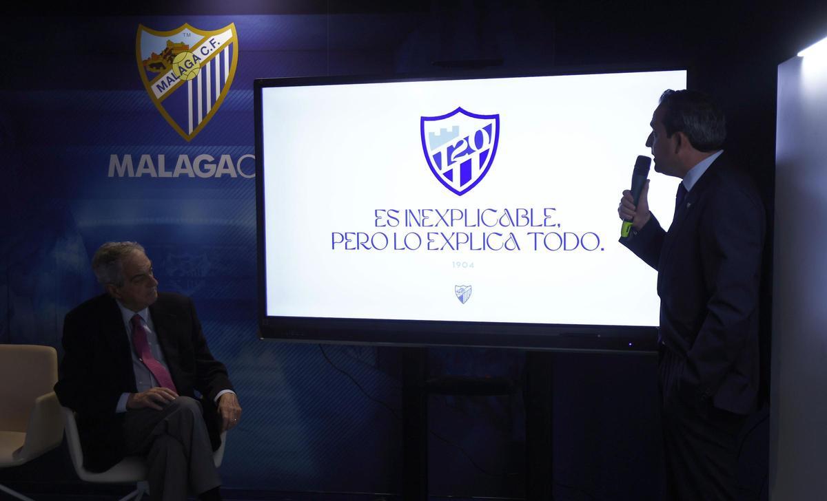 Acto de presentación de los actos del 120 aniversario del fútbol en Málaga.
