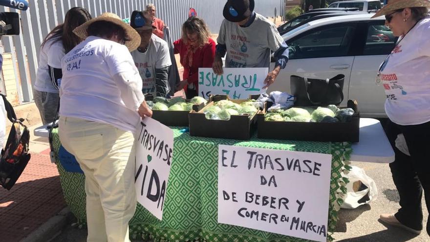 Agricultores en Molina para reivindicar los trasvases