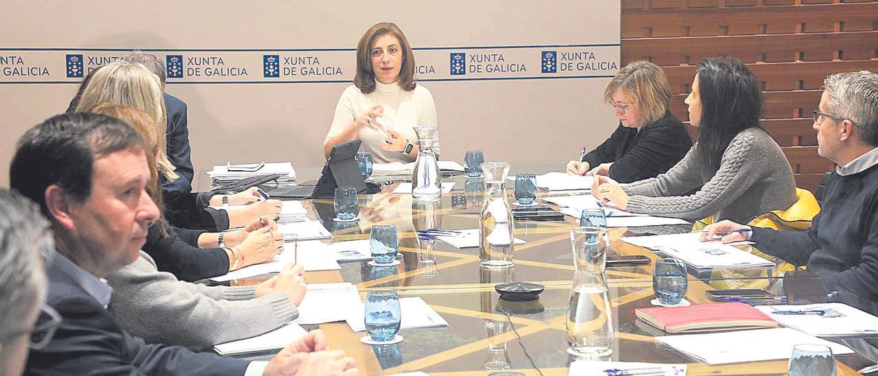 Ángeles Vázquez preside la reunión del Observatorio Galego de Vivenda.