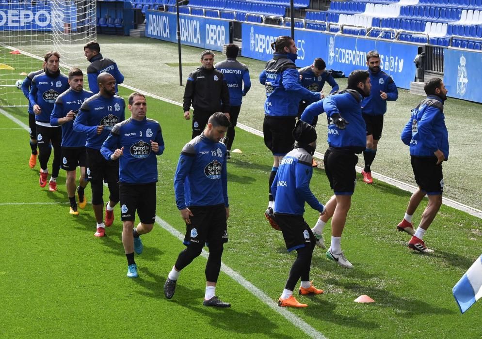 El Deportivo entrena en Riazor