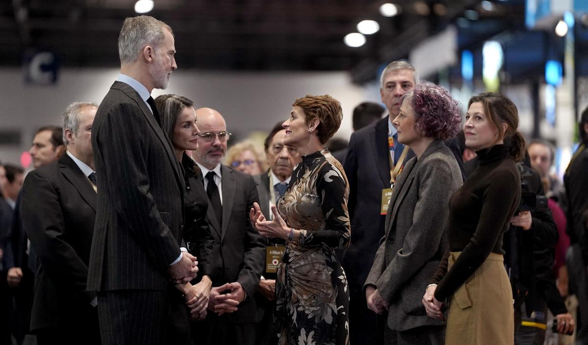 Los reyes Felipe VI y Letizia en la inauguración de Fitur 2026.