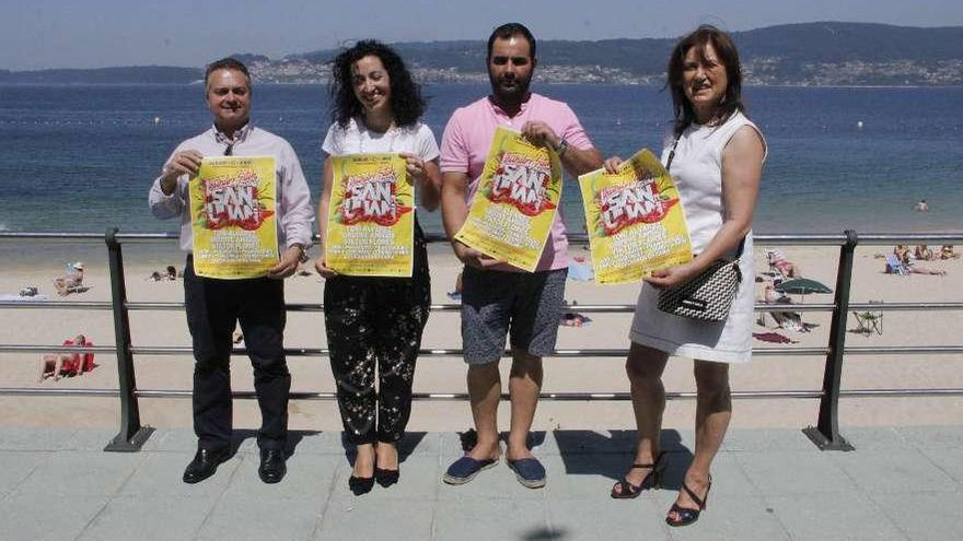 Presentación de la fiesta de San Xoán en la playa de Portocelo. // Santos Álvarez