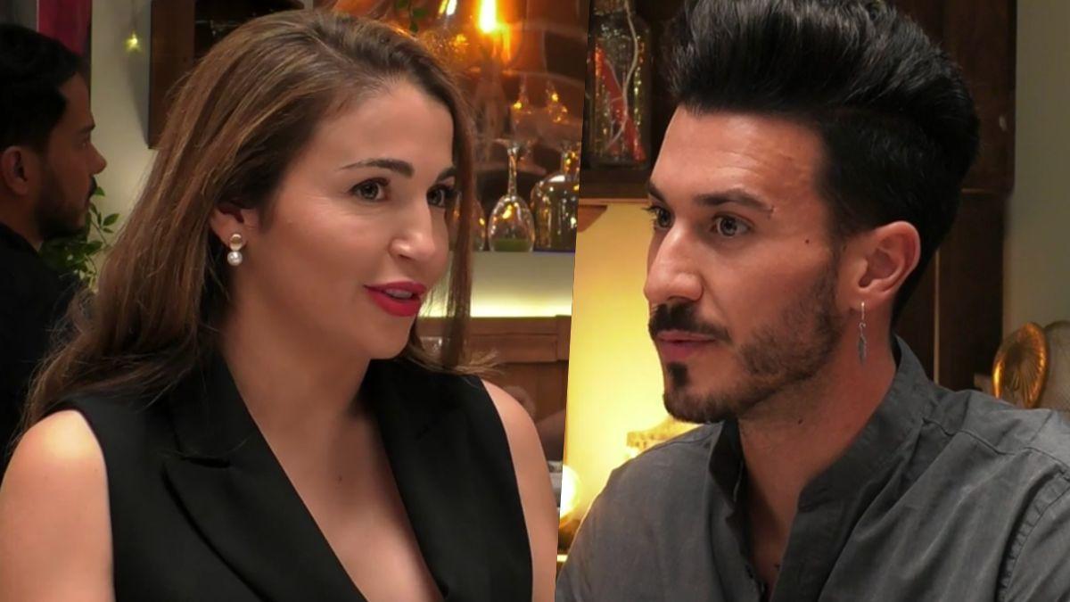 Merche y Javier en ’First Dates’.