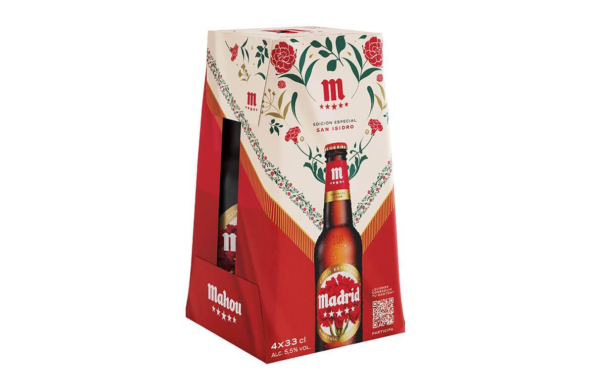 Nuevo logo de las botellas de Mahou.