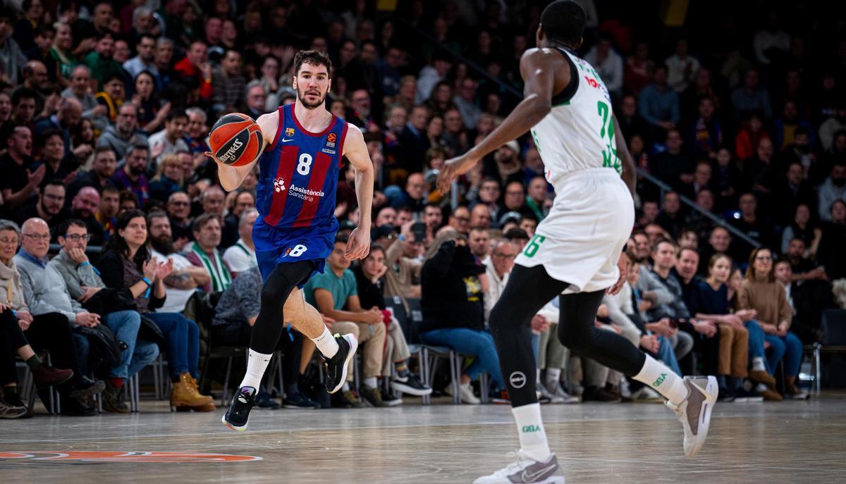 Brizuela disputó una acertada primera mitad ante Zalgiris