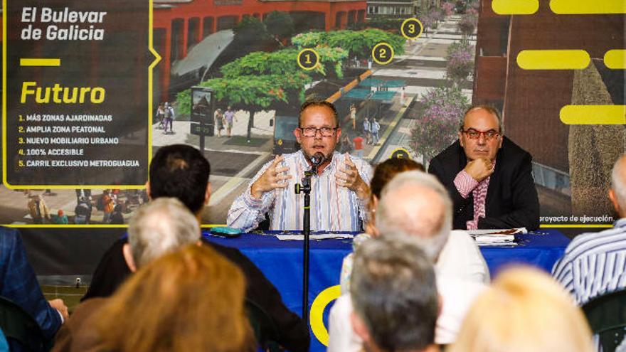 La calle Galicia será un bulevar sin coches al paso de la MetroGuagua