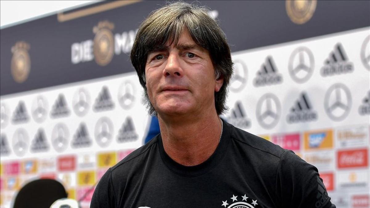 Joachim Löw en una rueda de prensa