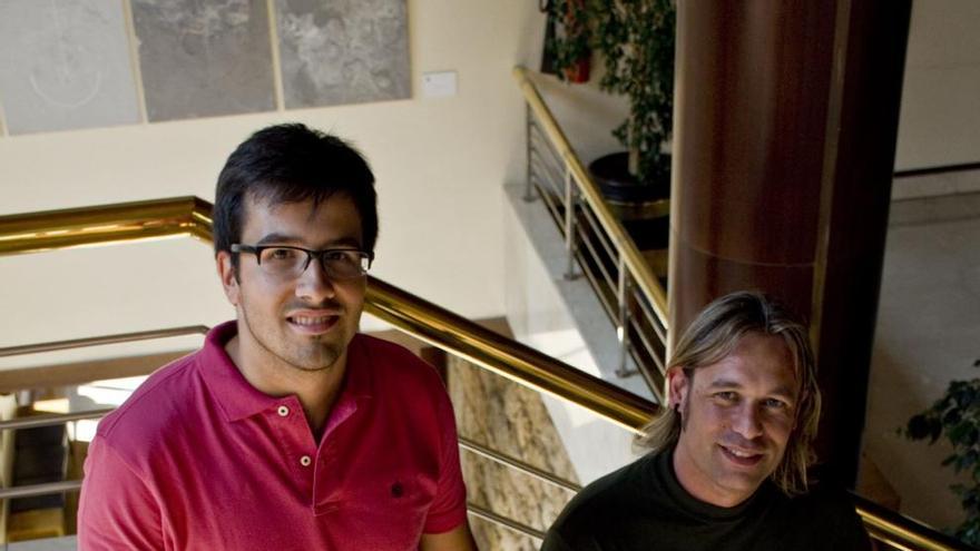 Juan Manuel Cornejo y Pablo González-Merino, ayer, en el Auditorio.