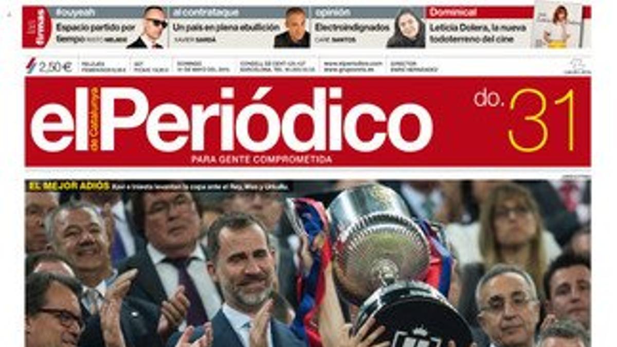 La portada del 31 de mayo.