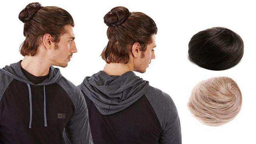 La última tendencia, moños postizos para hombres.