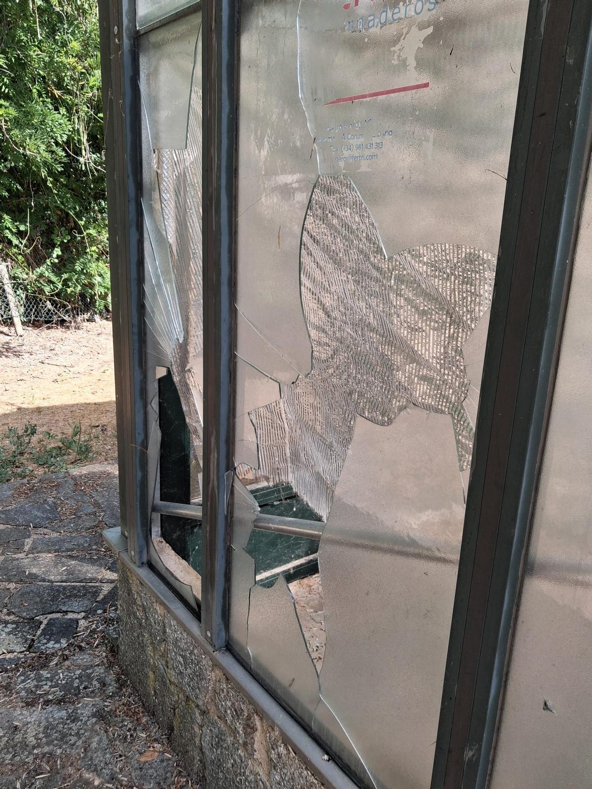 Uno de los actos vandálicos denunciados.
