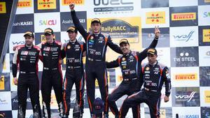 El podio de la 56º del Rally RACC Cataluña