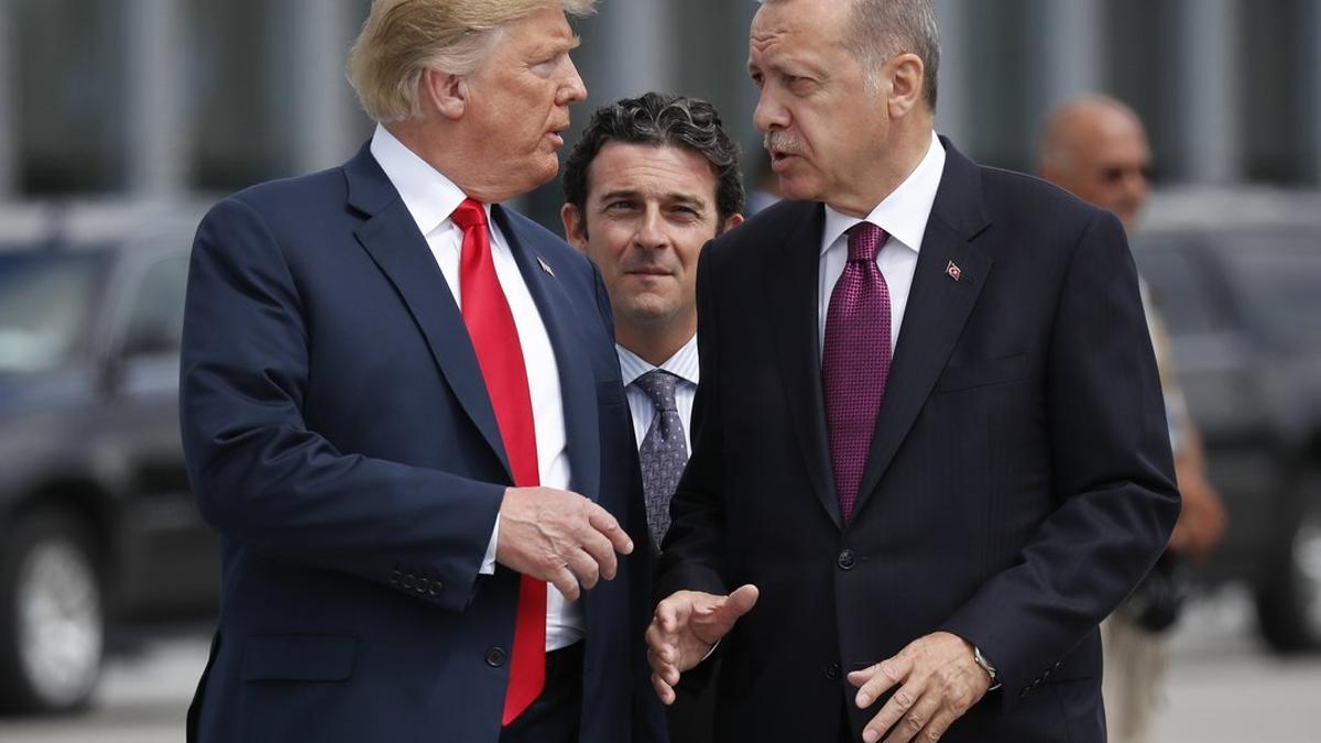 Donald Trump y Recep Tayyip Erdogan, en una imagen de archivo.
