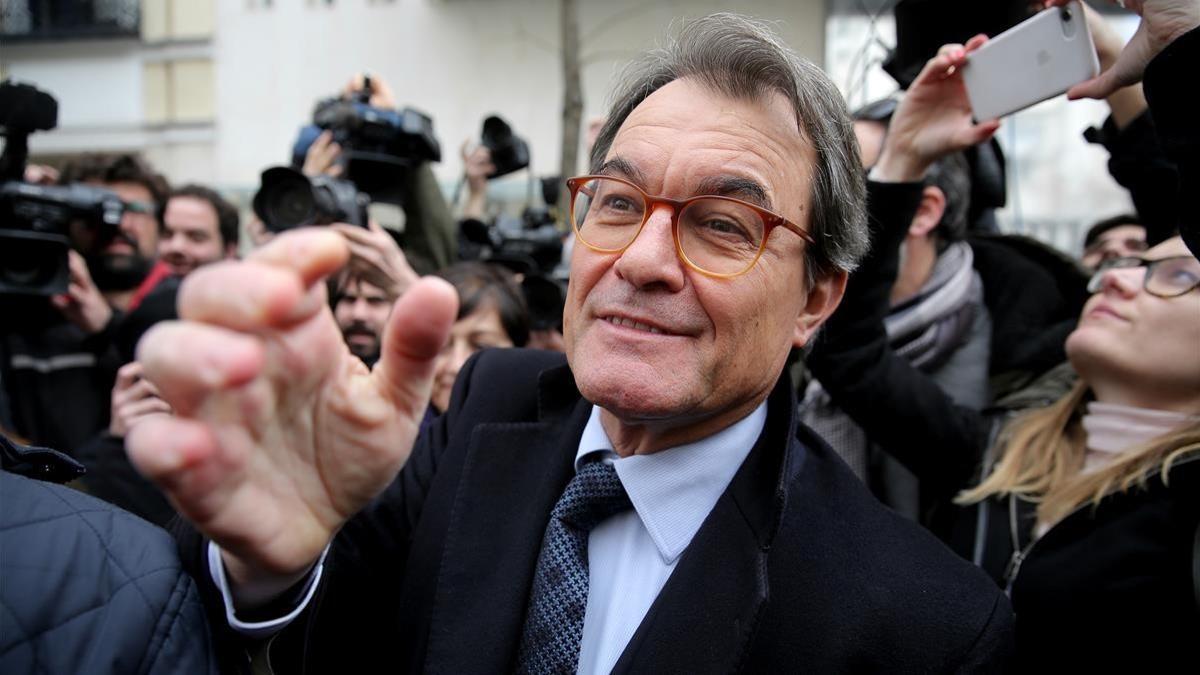 Artur Mas abandona el Tribunal Supremo.