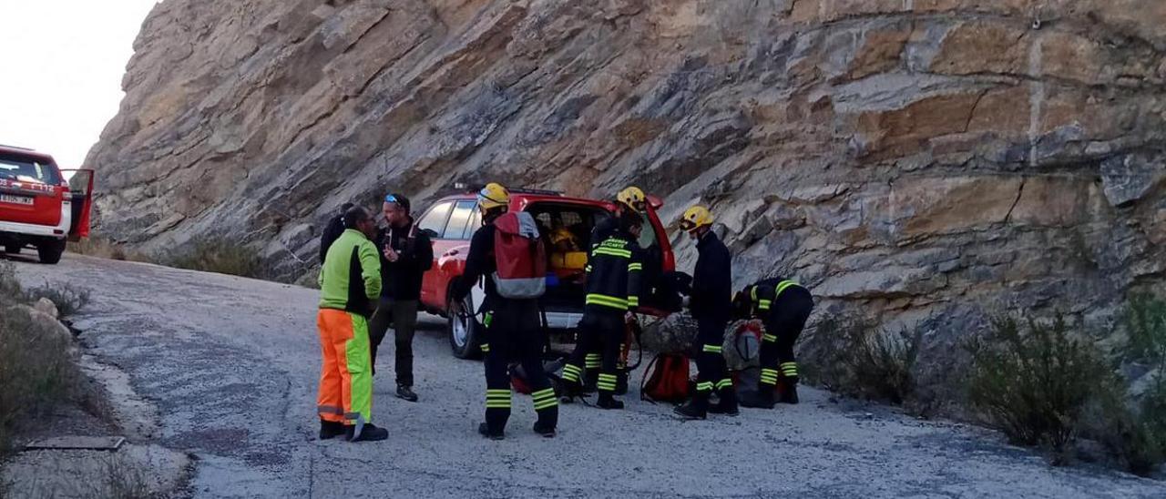 Operativo de rescate de un montañista atrapado en la sierra de Fontcalent.
