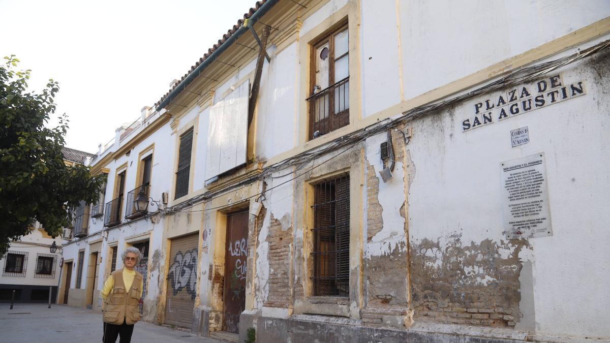 Casas abandonadas en la plaza de San Agustín.