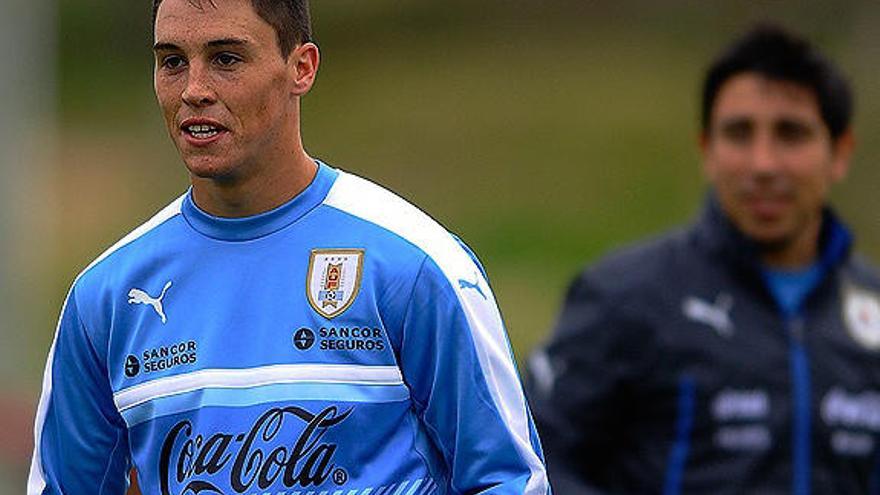 Fede Ricca, con la selección uruguaya.