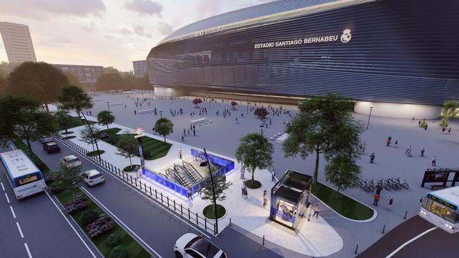 Así será la nueva estación de Santiago Bernabéu en Madrid